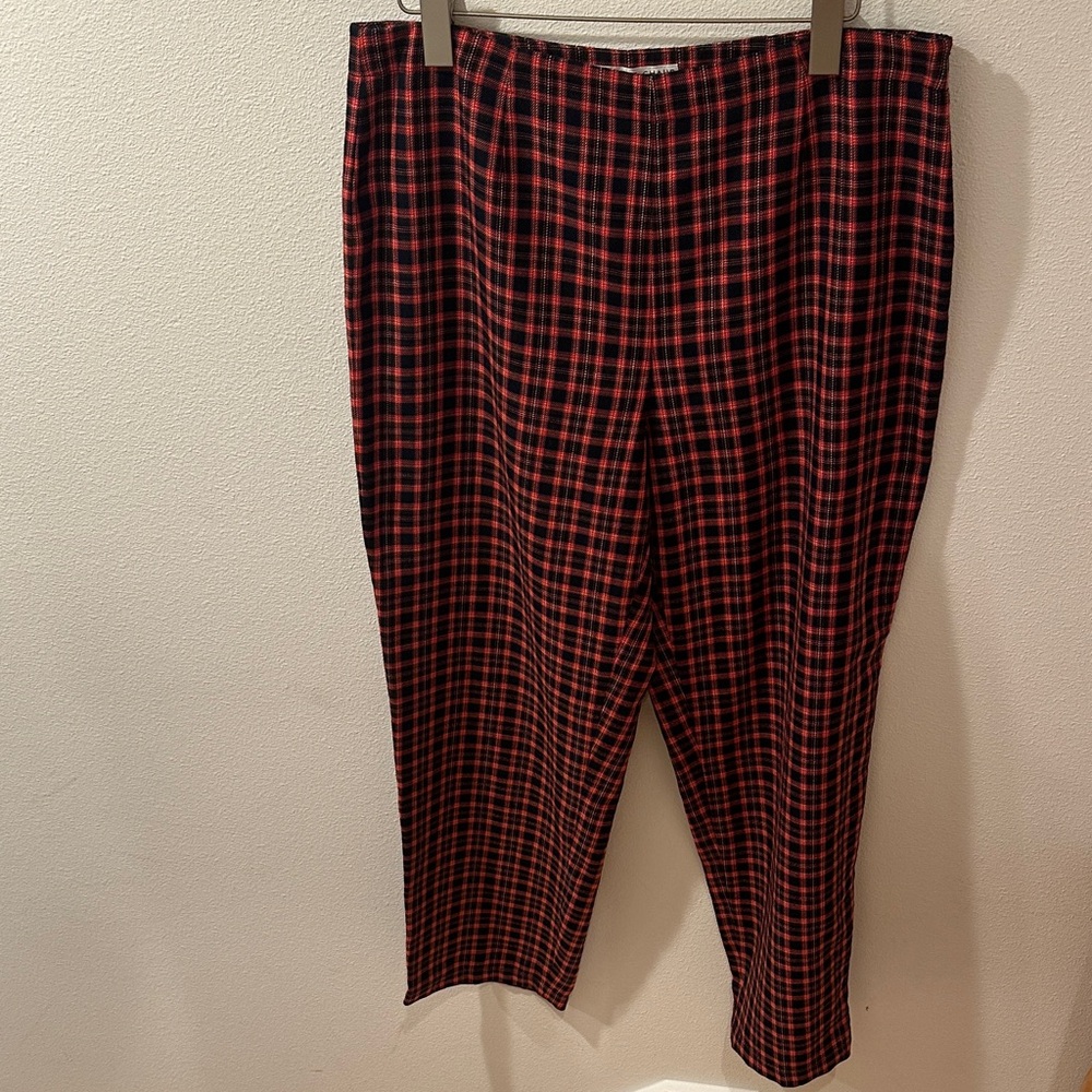 Josephine Chaus Plaid Trousers